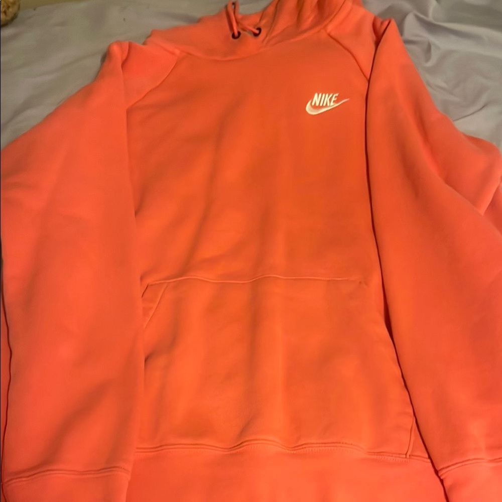 Nike Pink Crew Neck Sweater Soft Fleece Comfort